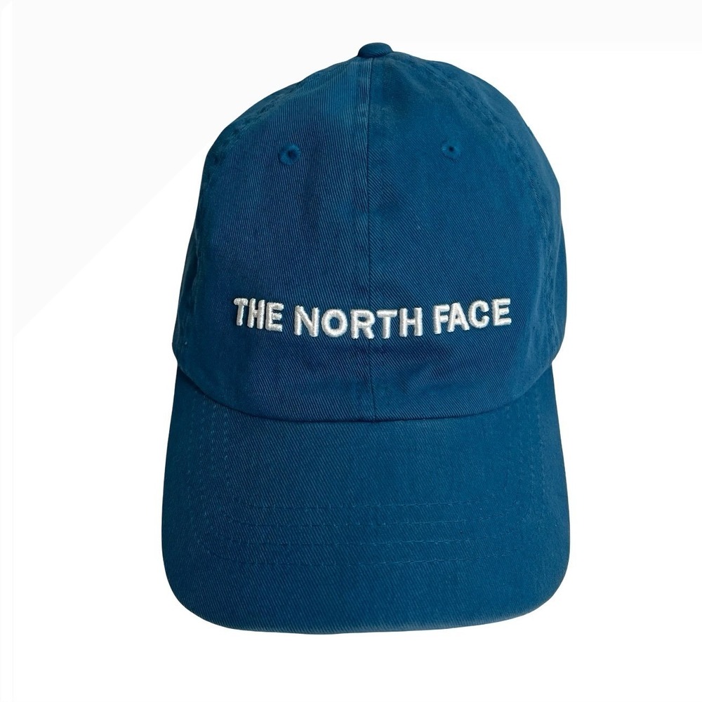 The North Face Blue Adjustable Dad Hat Baseball Cap Embroidered Logo